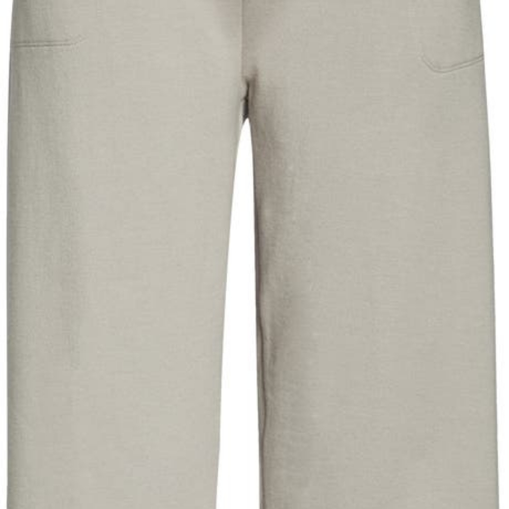 Nike Crop Fleece Pants In Grey
